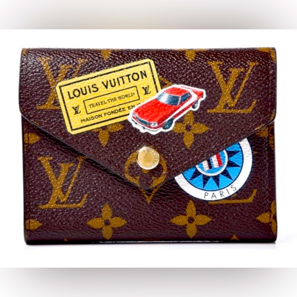 Louis Vuitton  Monogram MY LV world tour Victorine wallet